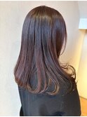 髪質改善カラーでピンクブラウン