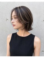 ゴロクヘアー(56 hair)&nbsp;コントラストハイライトボブ【56hair 戸越銀座】