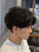 ザコーストバイネオリーブ 辻堂店(The coast by neolive)&nbsp;フェザーパーマメンズニュアンスパーマ毛流れツーブロック