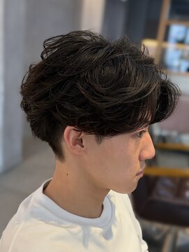 ザコーストバイネオリーブ 辻堂店(The coast by neolive) フェザーパーマメンズニュアンスパーマ毛流れツーブロック