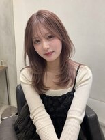 テーラヘアー 南柏店(TELAHAIR)&nbsp;☆ピンクベージュ×顔まわりレイヤー☆