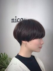 【富山市/nico】重めマッシュショート