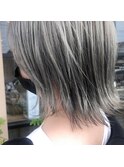 切りっぱなし×アッシュグレー