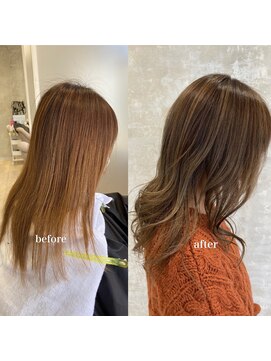 フランヘア 箱崎店(Flan hair) ハイライトグレージュ