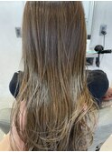 20代30代40代髪質改善カラー艶感ストレートash beige
