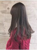 20代30代40代艶感ストレートアッシュグレージュ透明感ロング