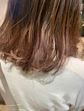 ビアンコ カーロ 二子新地店(Bianco caro) ピンクベージュグラデーション×ペールピンク◎30代40代