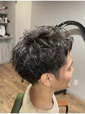 ツイストスパイラル×刈り上げマッシュ