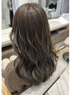 アース コアフュールボーテ 長野稲田店(EARTH coiffure beaute) ナチュラルブラウンハイライトカラー髪質改善