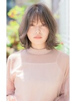 リノ 吉祥寺(Lino kichijoji) Lino 吉祥寺 ミディアムボブレイヤー ミルクティーベージュ