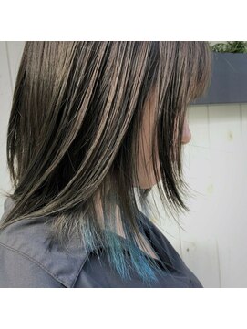 グランアージュルポ 北千住(grandage repos) くすみブルーインナーハイライト☆grandage北千住