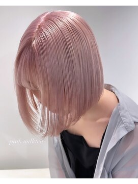 ベレーザ 渋谷(BELEZA) 5376ニュアンスカラーホワイトピンクオンブレミルクティーピンク