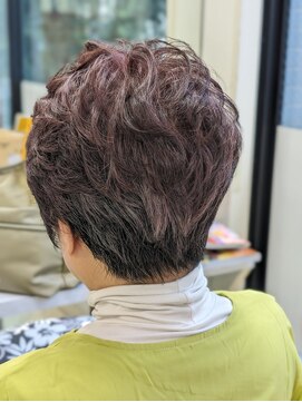 ヒデ美容室 ショートパーマ