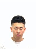 メンズサイドパート刈り上げパーマ