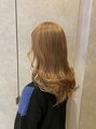 ジールサロン つくば本店 王道のハイトーンカラー。明るい色はやっぱり可愛いですね!