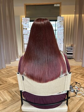 リベラル(liberal) グラデーションカラー 　ワインレッド 【20代/30代/40代】