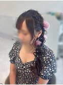 サイド編みおろし