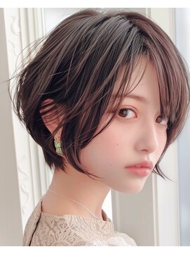 ゴカンムード(Gokan mood) ハイライトバレイヤージュダブルカラーショートカット30代40代