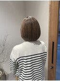 内巻きボブ/アッシュブラウン