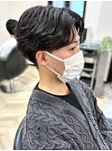 カルマパーマ 韓国風 センターパート ニュアンスパーマ