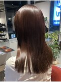 ベージュブラウン　透明感カラー　髪質改善　MISAKI 丸の内