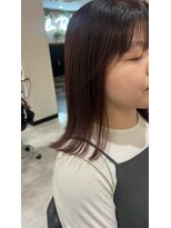 ドクターズサロン レラパール&nbsp;切りっぱなしミディアム/外ハネ/ダークブラウン/大人かわいい