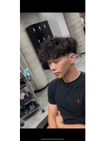 イーラ アメ村店(era) スペインカールパーマ/メンズ/刈り上げ/眉毛/ツイスト