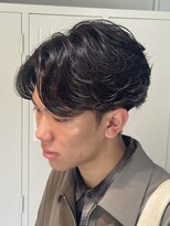ブルニール 中崎町(BLEUNIR) フェザーパーマ フェザーショート 韓国ヘア ビジネスヘア