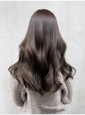 ロンググレージュ韓国ヘアオリーブベージュ_ba584542