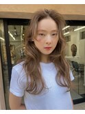 抜け感ロングレイヤー