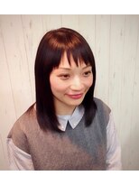 シェルジュ 新丸子店(Cierge) 斜めバングヘア