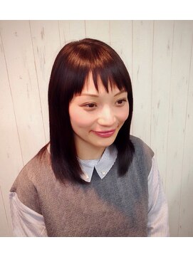 シェルジュ 新丸子店(Cierge) 斜めバングヘア