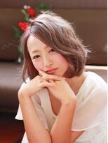 ヘアーカラープラス 都賀店(PLUS)&nbsp;ミルクティーカラー・アッシュボブ