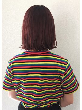 ネオリーブ クタ 町田店(Neolive kuta) レッドバイオレット×ボブ【町田/町田駅】