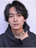 Chlom立川ソフトツーブロックくせ毛風パーマ