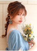 【Sourire江坂】編みおろしアレンジ/ヘアセット