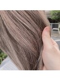透け感ミルクティーベージュ曳舟ダブルカラー髪質改善ハイライト