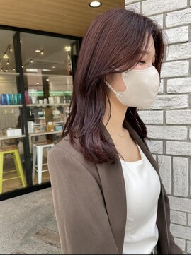 パーク(PAAQ) 【paaq kana】くびれヘア×ワインレッド