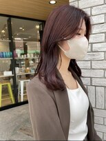 パーク(PAAQ) 【paaq kana】くびれヘア×ワインレッド