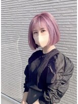 サラ キョウゴク トウキョウ(SALA KYOGOKU TOKYO)&nbsp;透明感抜群の薄ピンクでボブの長さで可愛いを決め込む