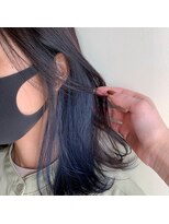 ロロ(ro-ro) 【恵比寿ro-ro】インナーカラー×ネイビーブルー