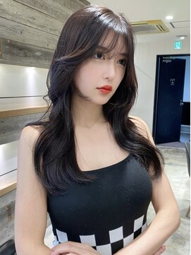 フォンズ(FONS) 大人韓国ヘア くびれヘア 地毛風暗髪カラー ブルーブラック