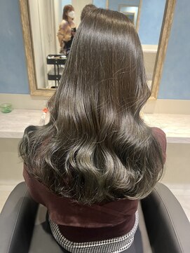 アソビセカンド 原宿(ASOBI 2nd) オリーブベージュ　20代/30代/ブリーチなし