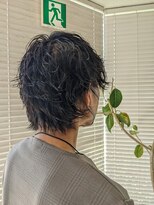 アース 三田南ウッディタウン店(HAIR&MAKE EARTH) 20代30代メンズスパイラルパーマワイルドオシャレ感アッシュ