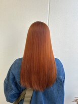 ガリカ シーム(Gallica/SEAM)&nbsp;【桑原雪音】透明感オレンジベージュ/韓国風ストレートロング