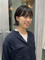 大人かわいい10代20代30代ショートボブ丸みショート
