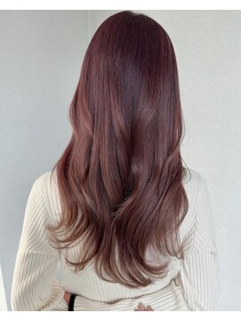 マーシアバイアルティナ 蒲田店(Marcia by artina) メルティカラー_チェリーブラウン_暗めカラーレイヤーロング