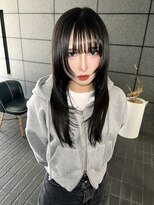 アリー(ally) 姫カット姫ウルフ中性ウルフレイヤーカットロングウルフカット