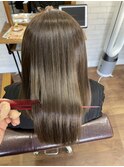 髪質改善酸性ストレート艶髪_セミディオリーブベージュ_201
