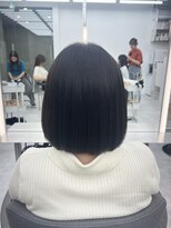 ビューブルー 亀戸錦糸町(VIEW BLUE)&nbsp;美髪シアーカラーピンクブラウンショートカット切りっぱなしボブ